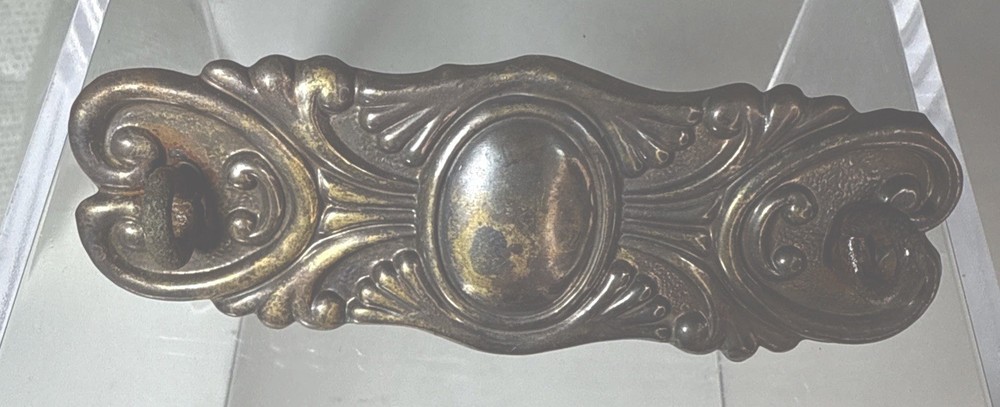 One Thin Flexible Fancy Copper Metal Drawer Pull Backplates W/ Handle Hoops