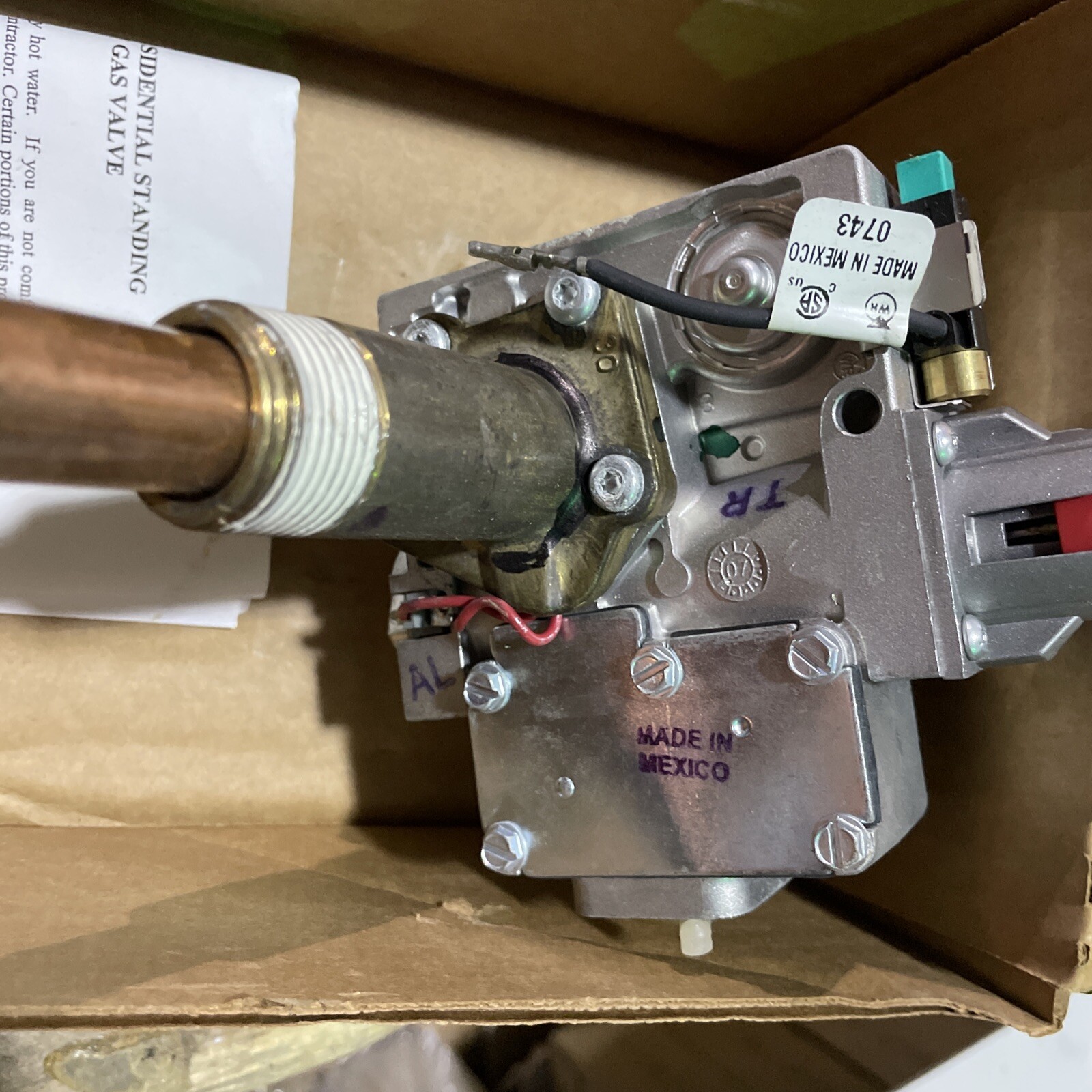 Rheem Ruud Richmond White Rodgers Water Heater LP Gas Valve SP14269D AP14269D