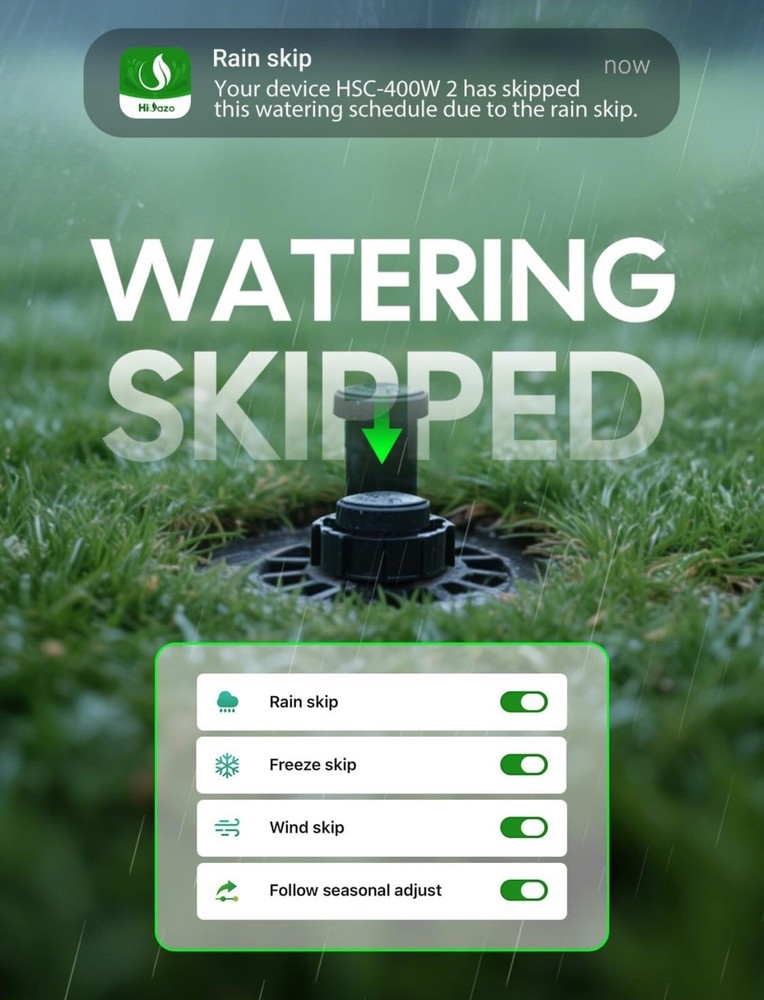 Smart Sprinkler Controller Irrigation System Watering Timer 4-Zone Cyclic Period