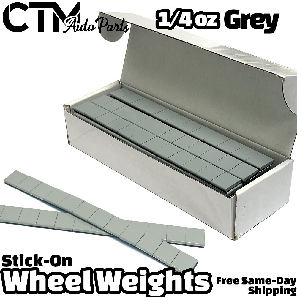 6-Box 1/4oz Grey Balance Wheel Weights Stick-on Adhesive Tape Lead-Free 54 lbs