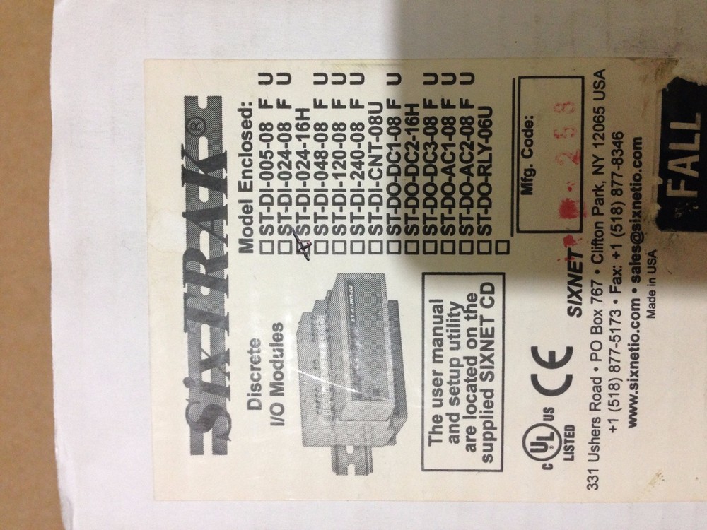 SIX TRAK ST-DI-024-16 INPUT MODULE DISCREET HIGH DENSITY *NEW IN A BOX*