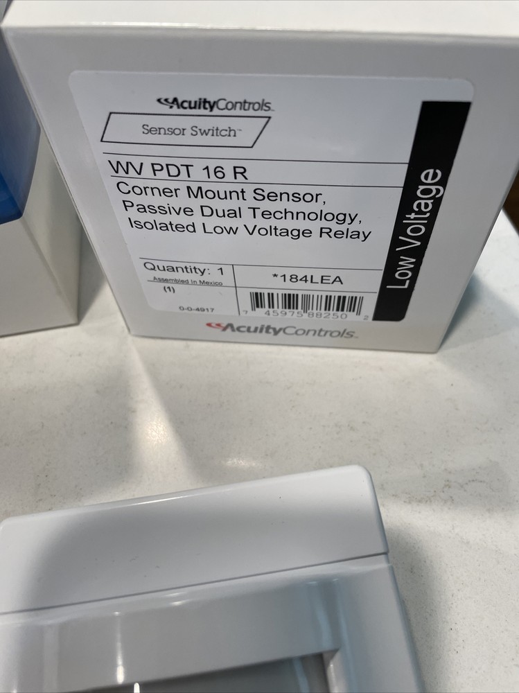 New Sensor Switch WVPDT16R Corner Mount Sensor Passive Dual Technology WVBR