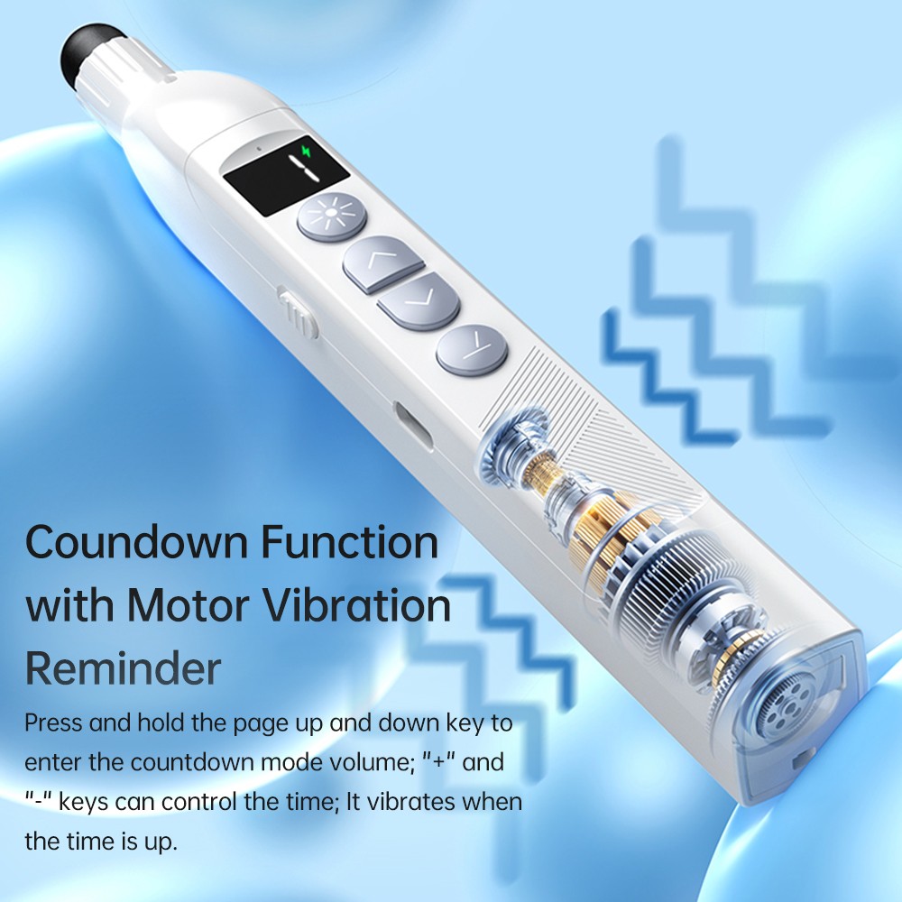 Wireless Presentation Pointer With Telescopic Stick Stylus Pen For WAWQ