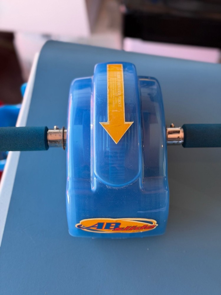 Vintage Ab Slide Core Trainer – Blue – Works – Abdominal Exercise Roller