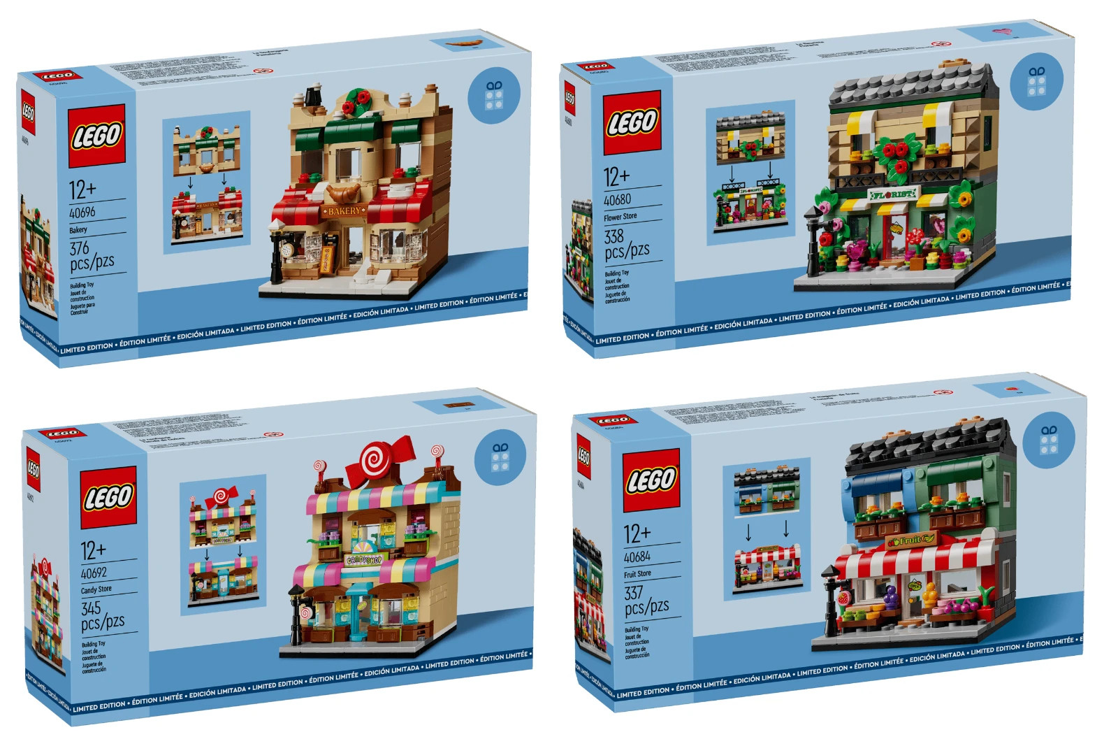 Lego Store Bakery 40696 Flower 40680 Candy 40692 Fruit 40528 New Sealed You Pick