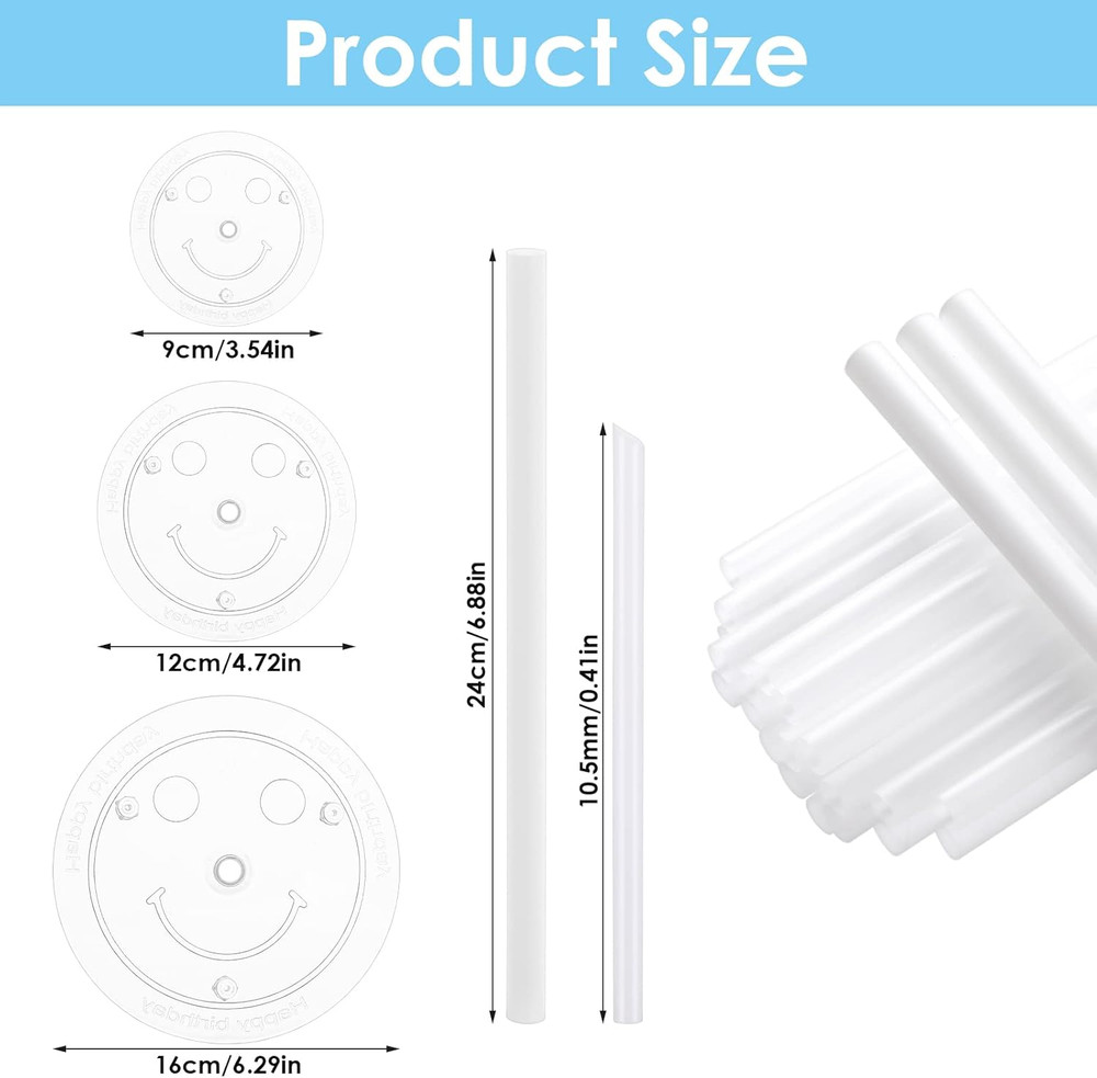 Cake Tier Stacking Kit Clear Cake Separator Plates Cake Dowels