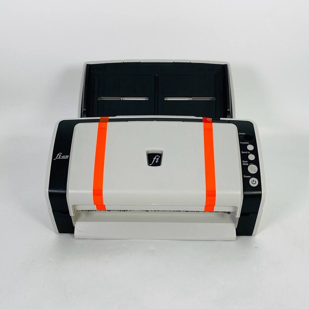 Fujitsu Fi-6130 ADF Sheetfed Scanner NEW Rollers Trays Adapter USB Setup Drivers