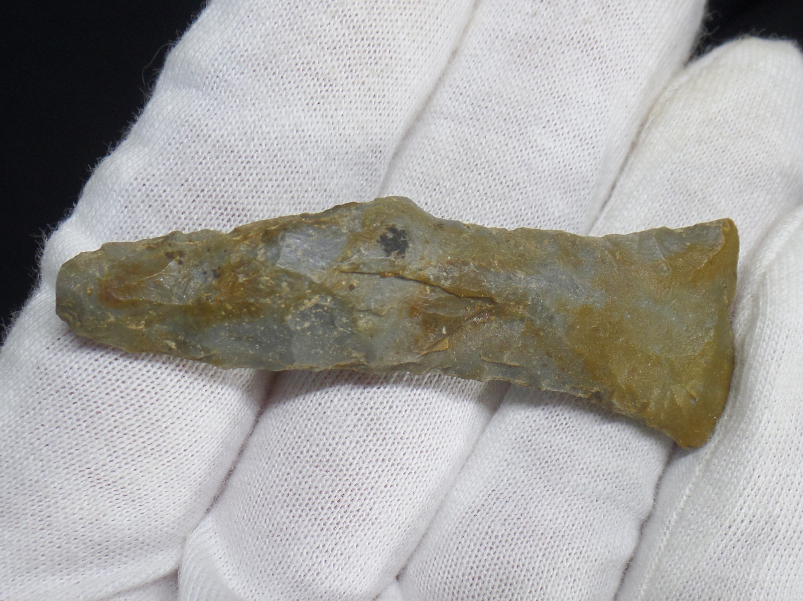 RARE Native American "Dog-Legged" Stone Pipe Drill. Bath Co.Kentucky AACA