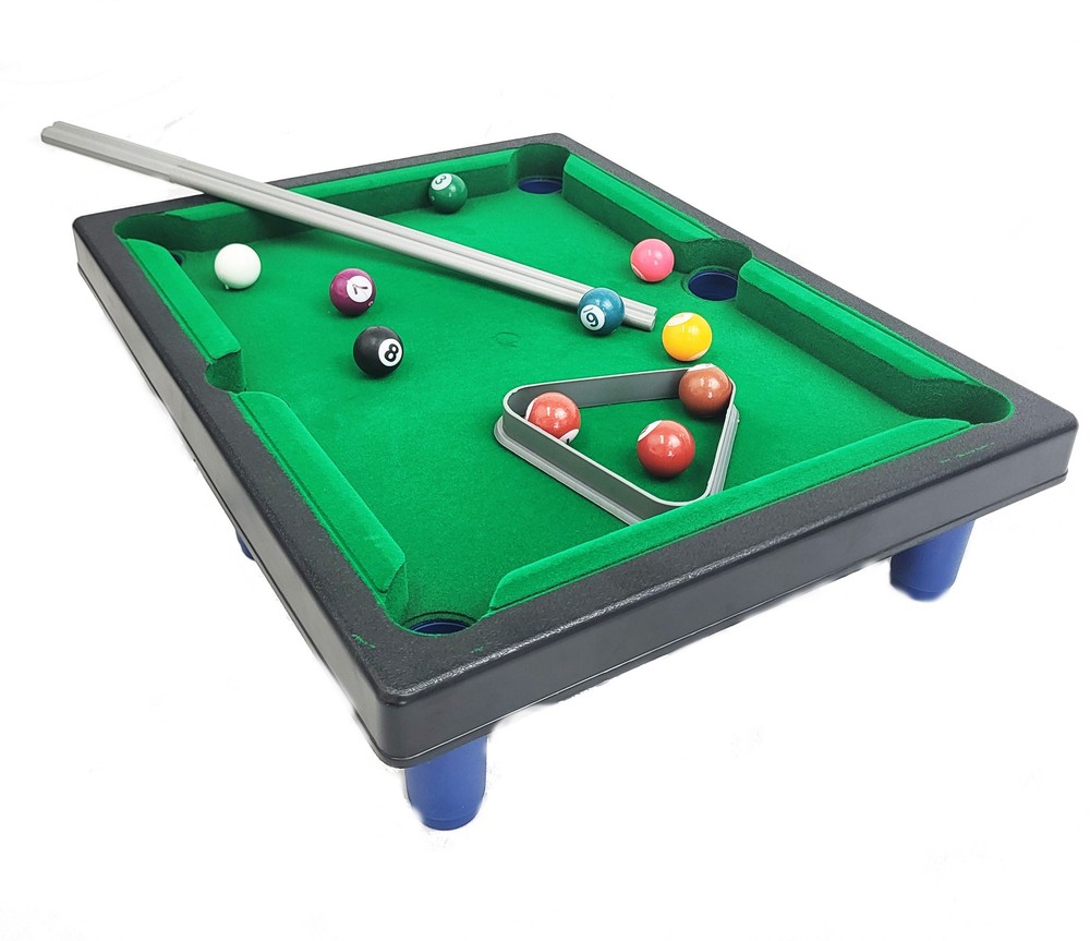 Mini Tabletop Pool Set VariationPortable Billiards Game with Stable Tripod