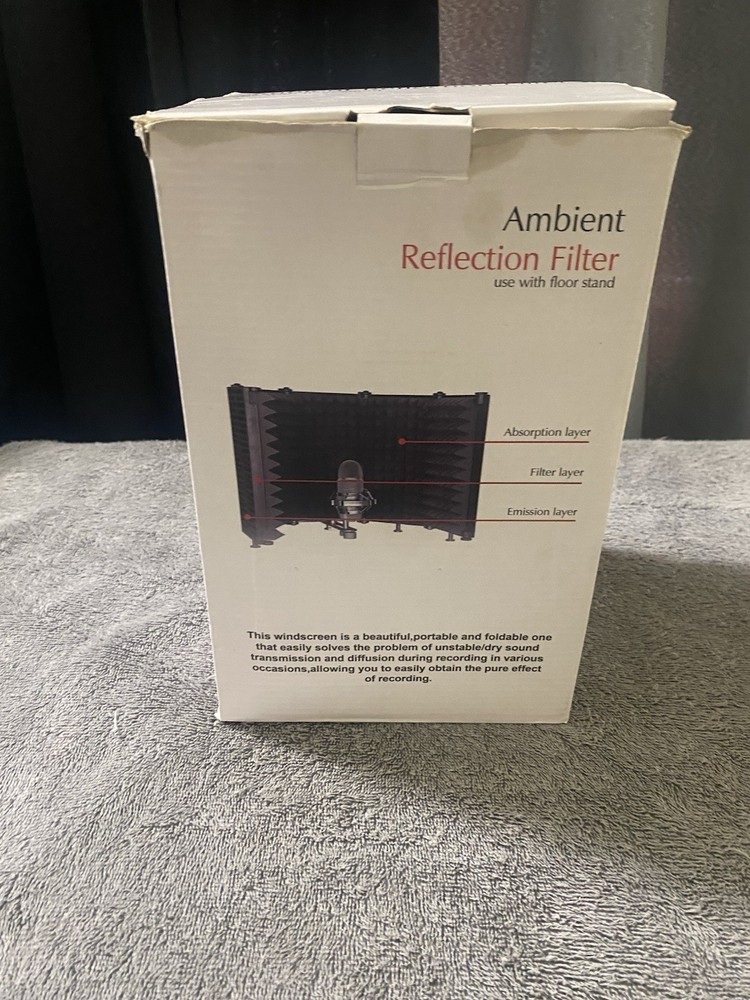 Ambient Reflection Filter Microphone Isolation Shield Sound Absorbing Foam