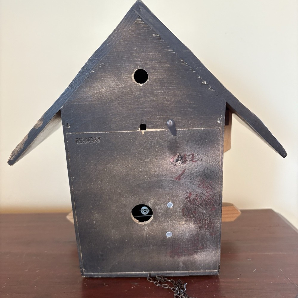 German Cuckoo Clock No Weights Or Pendulum