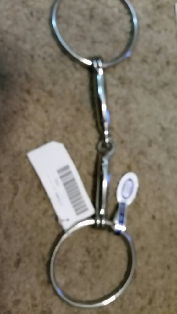 BRAND NEW  KMSS Loose ring snaffle bit, 5.25" stainless