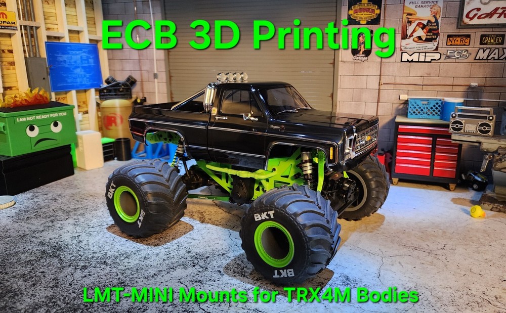 ECB 3D Printing Clipless Mounts for LMT-Mini, K10, Black