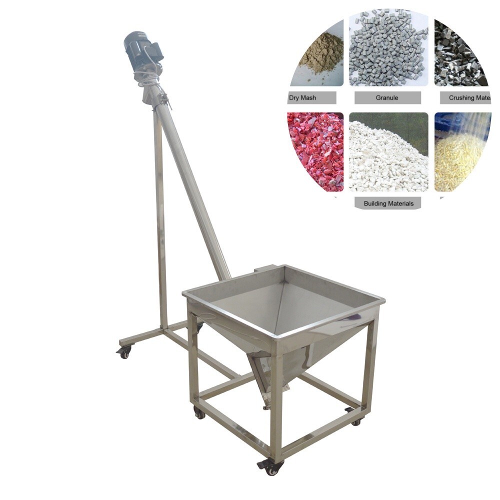 Materials Conveyor Granules Grain Feeder 220V Feeding Machine with Spring