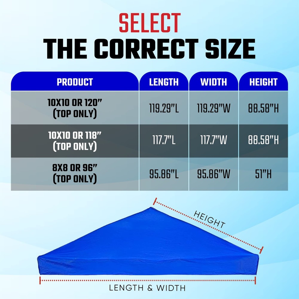 UV Protected Pop Up Canopy (96 Inches UV)