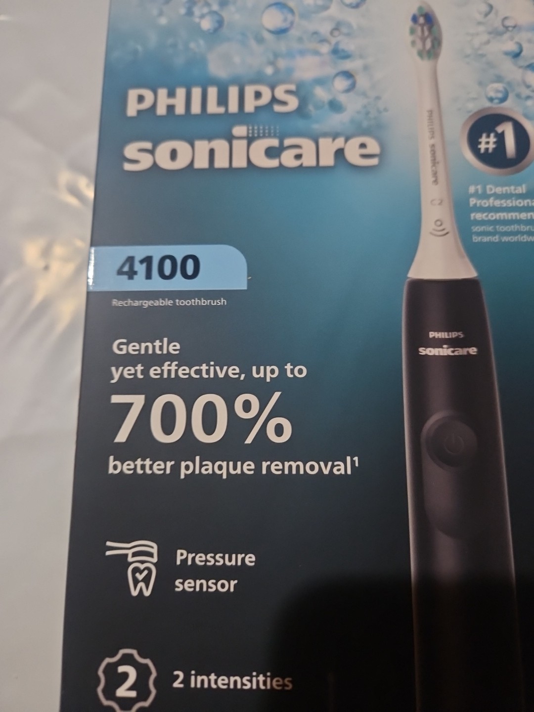 NEW Philips Sonicare 4100 Rechargeable Electric Toothbrush BLACK