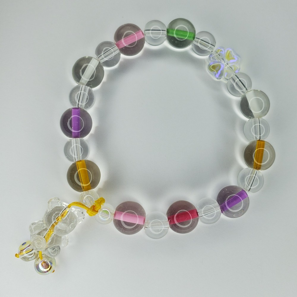 Hand crafted artisan unique gemstone bracelet