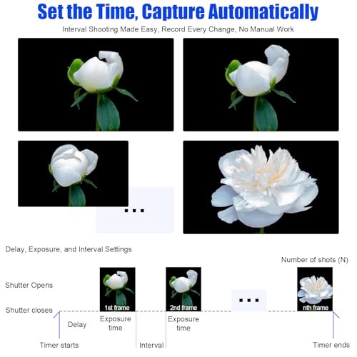 AODELAN Nikon Cameras Rechargeable Timer Shutter Release Remote Control with LCD