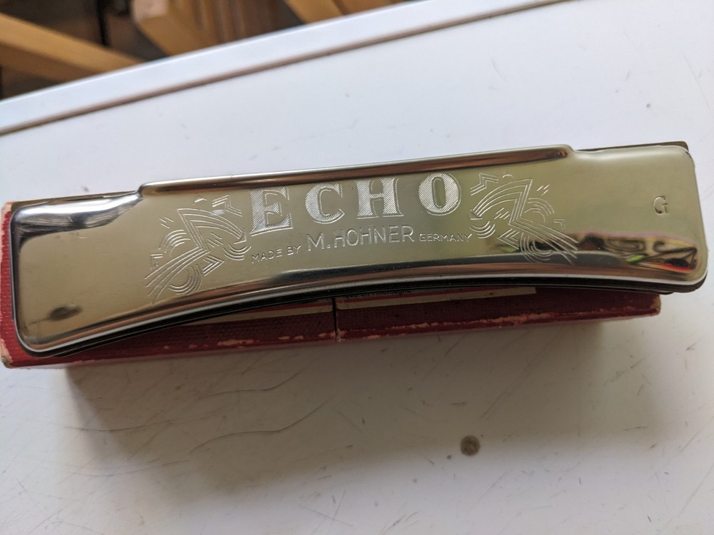 M. Hohner Harmonica The Echo Case From Germany Vintage