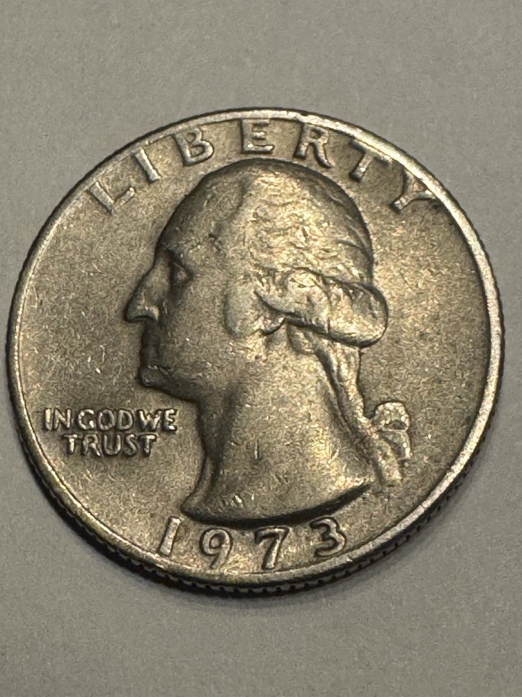 RARE 1973 WASHINGTON QUARTER  "NO MINT MARK/RIM ERROR" Multiple Errors