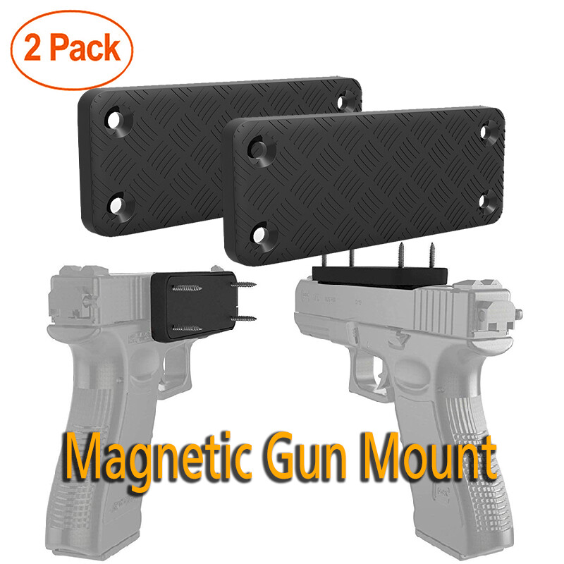 55lb Gun Magnet Mount Magnetic Holder Concealed Pistol For Car Desk Bed USA