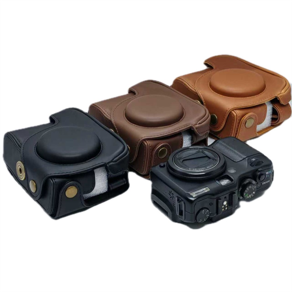 Faux Leather Camera Case Base Cover Bag for Canon G12 G11