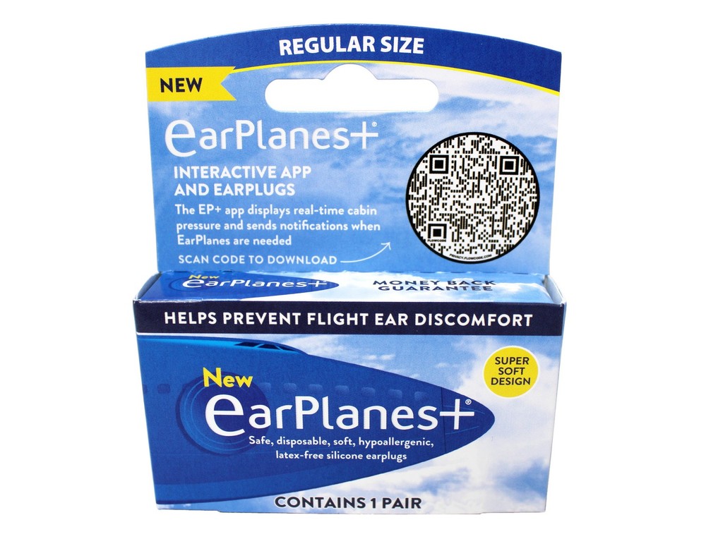 5 Pack - Earplanes Flight Ear Protection Earplugs - 1 Pair