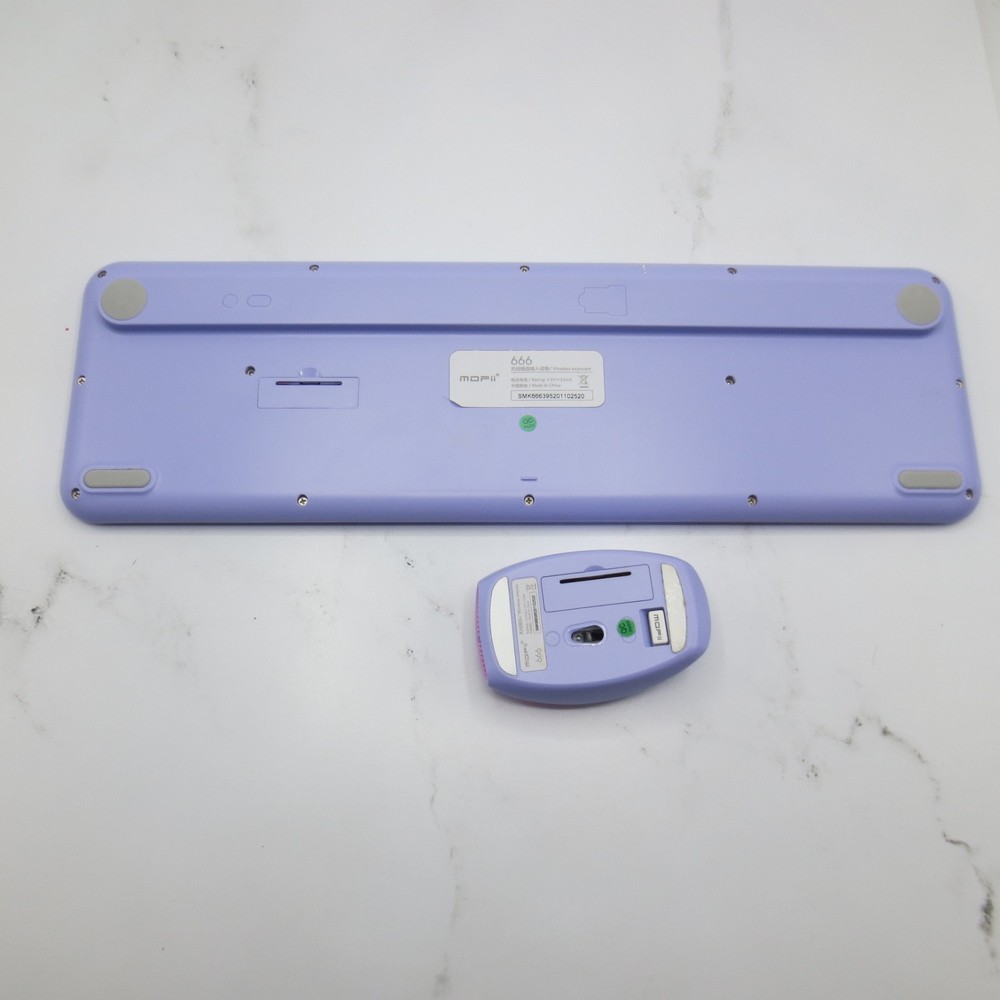 MOFII Wireless Purple Keyboard and Mouse Combo