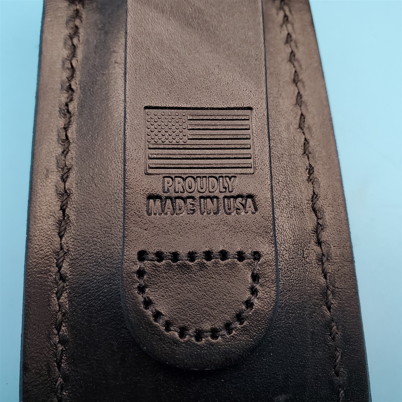 Vintage Buck 110 Pocket Knife Sheath Black Leather Folding Blade Hunter Case 5"