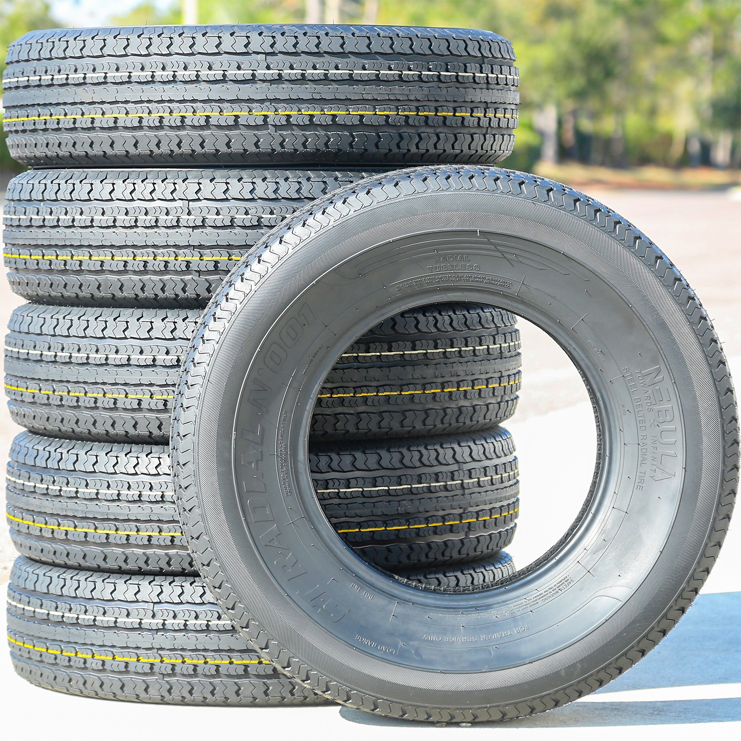 4 Tires Nebula ST Radial N' 001 Semi-Steel ST 225/75R15 Load E 10 Ply (Thailand)