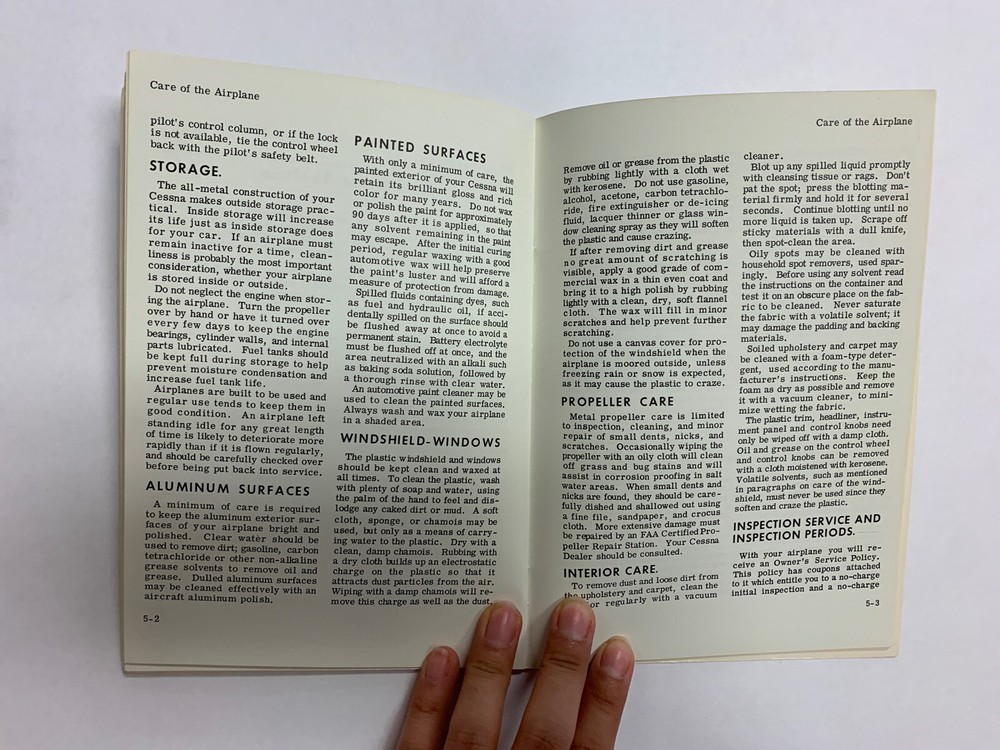 Cessna Model 150C 1963 Owner's Manual - Original