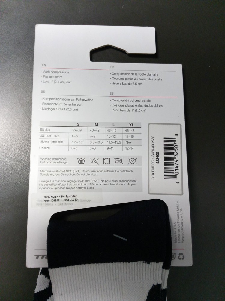 Bontrager Race 1" Socks Small