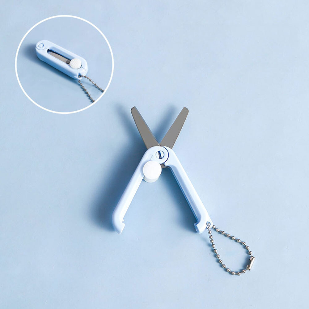 Portable Scissors Folding Sewing Scissors Office School Supplies Mini Cutting