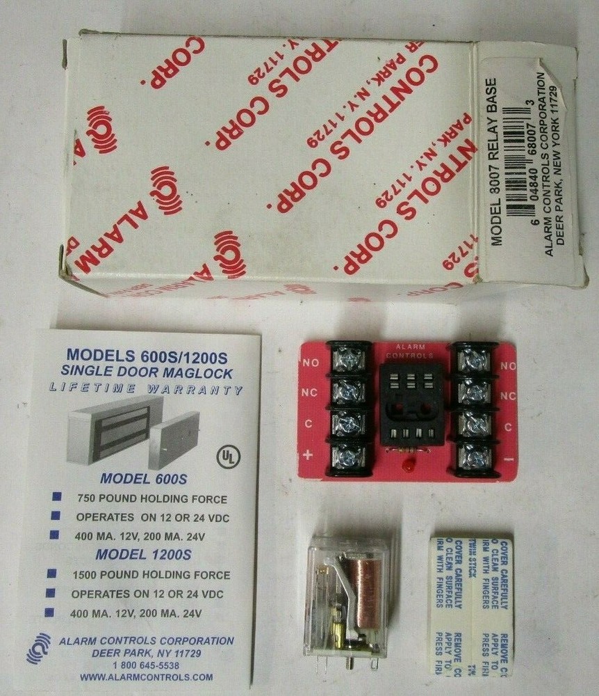 Alarm Controls 8007 Relay Base R10-E1Y2-J1.0K
