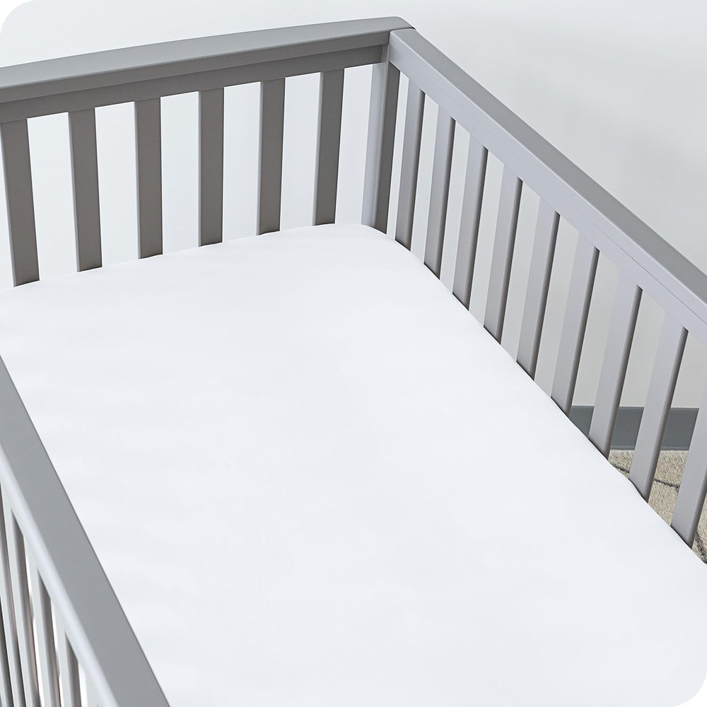 2-Pack Fitted Crib Sheets - Premium 1800 Ultra-Soft Microfiber - Breathable - Ba
