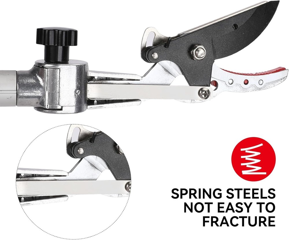 Extendable Tree Pruner, 3.67-5.45 ft Telescopic Pole Pruning Shears