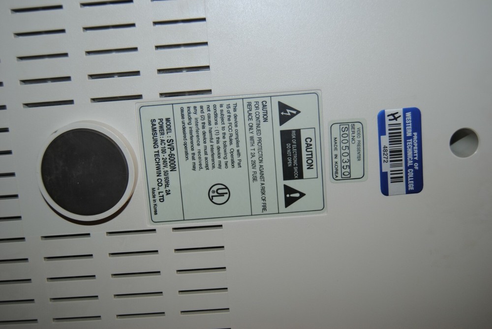 Samsung Video Presenter SVP-6000 TESTED READ