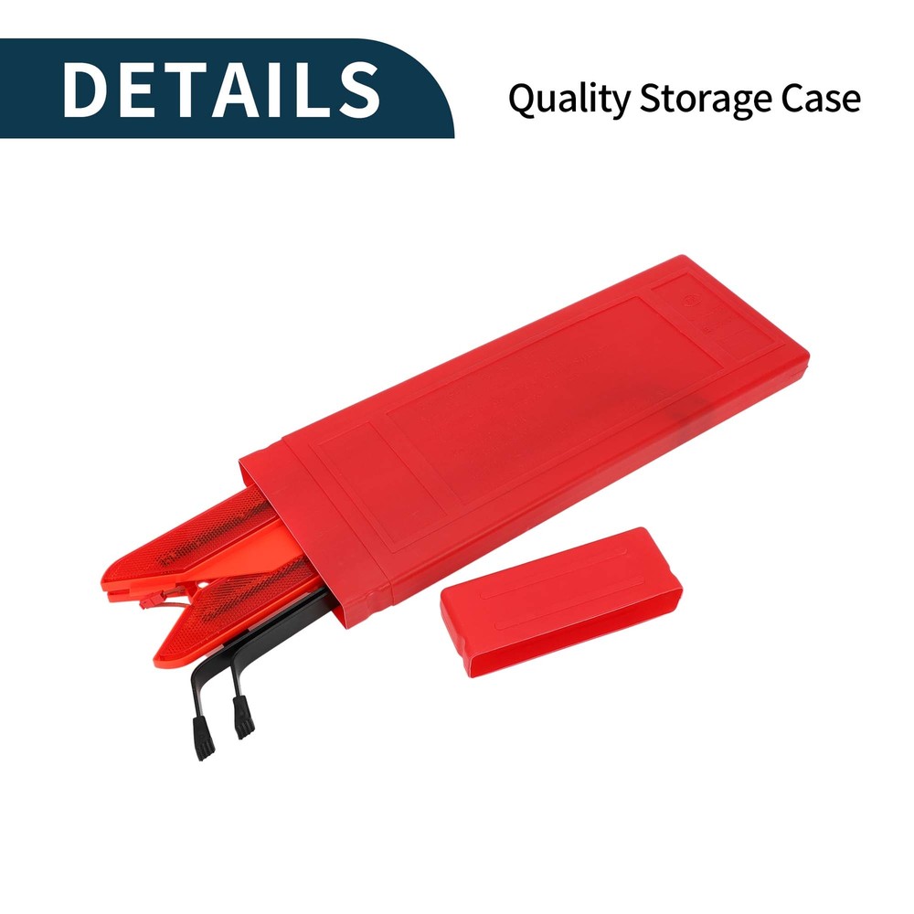 Car Safety Warning Triangle with Storage Case LED Reflective Triangle 1 Pcs