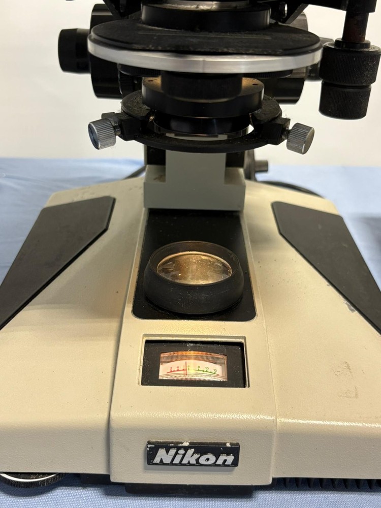 Nikon Optiphot Trinocular Microscope w/ UFX-II Camera Controller & Accessories