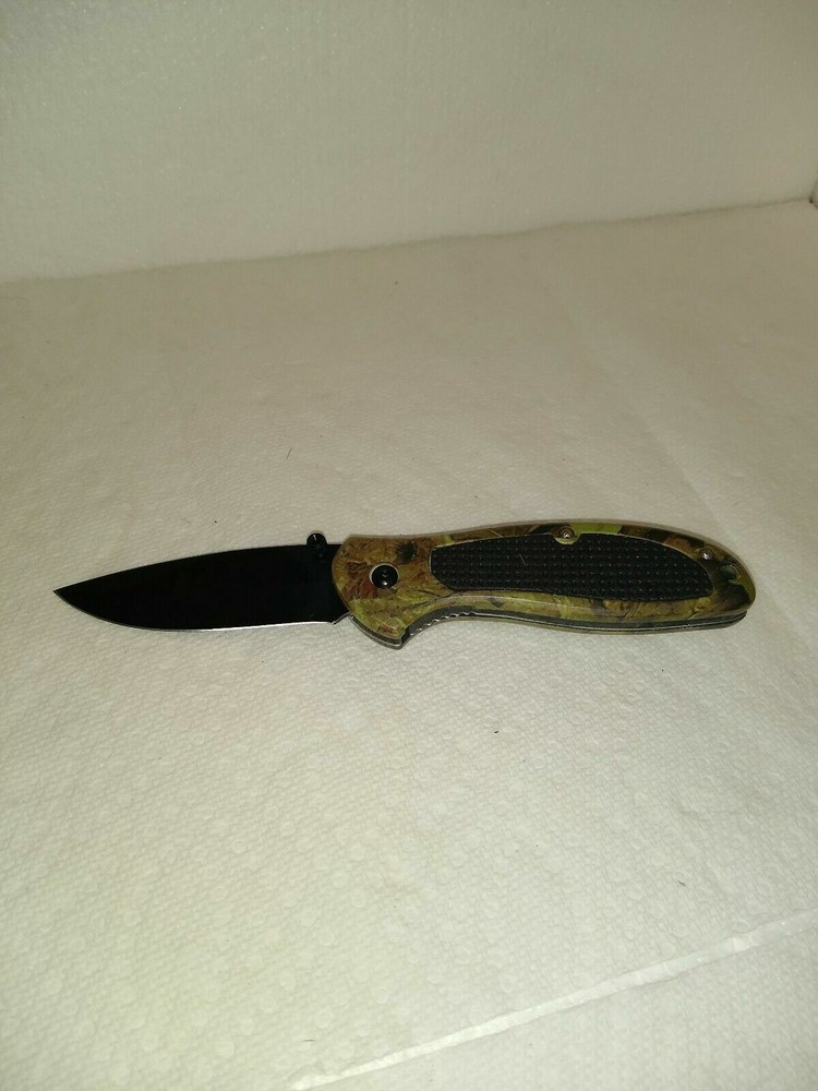 Camo Camping Folding Pocket Knife