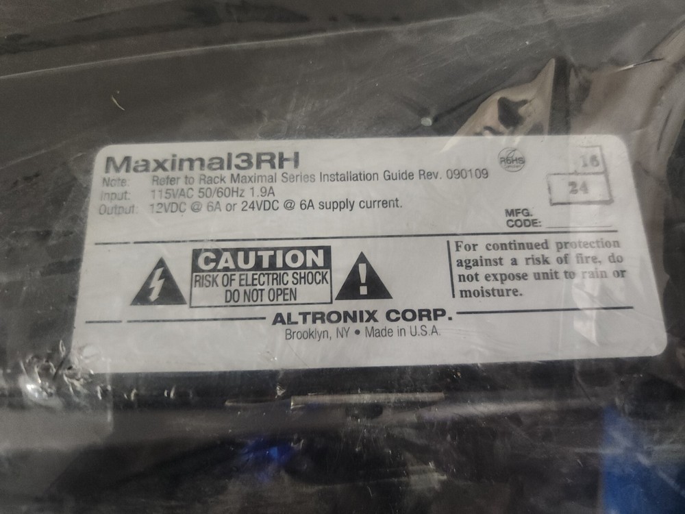 Altronix Maximal3RH Access Power Controller w/ Power Supply/Charger [CTA]