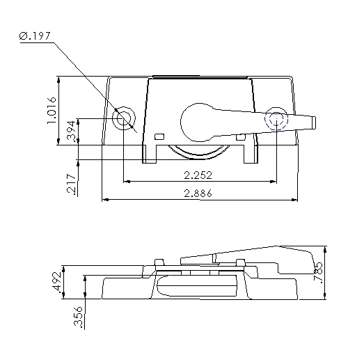 Window Lock/ Window Sash Lock, 3480WHITE