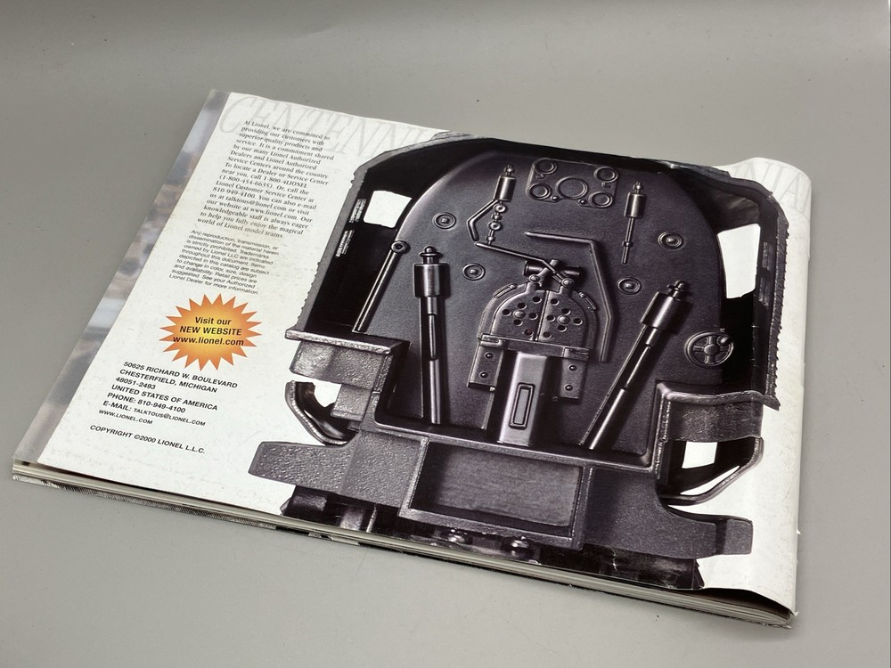 LIONEL TOY TRAIN CATALOG 2000 OUR CENTENNIAL Vtg