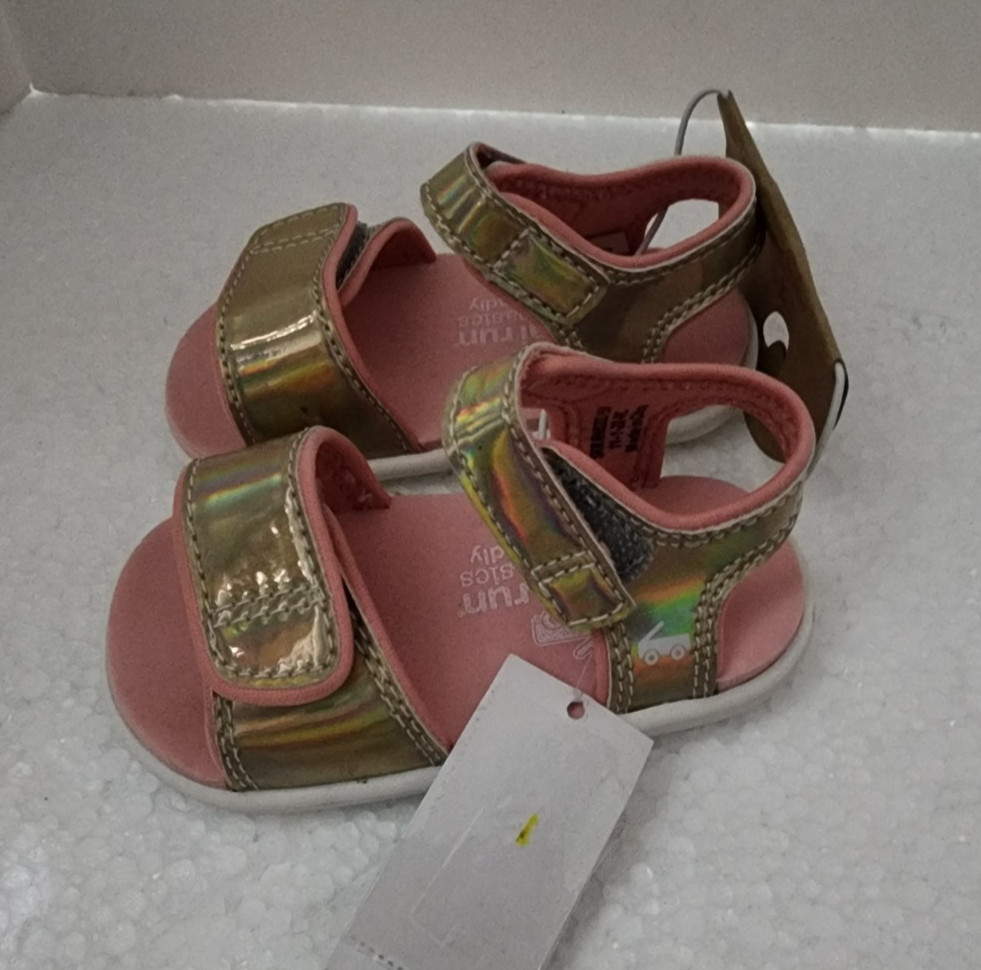 See Kai Run Basics Girls Sandals, Pink Gold Shine, SZ 4, 5, 10, NWT, SHIPS FREE