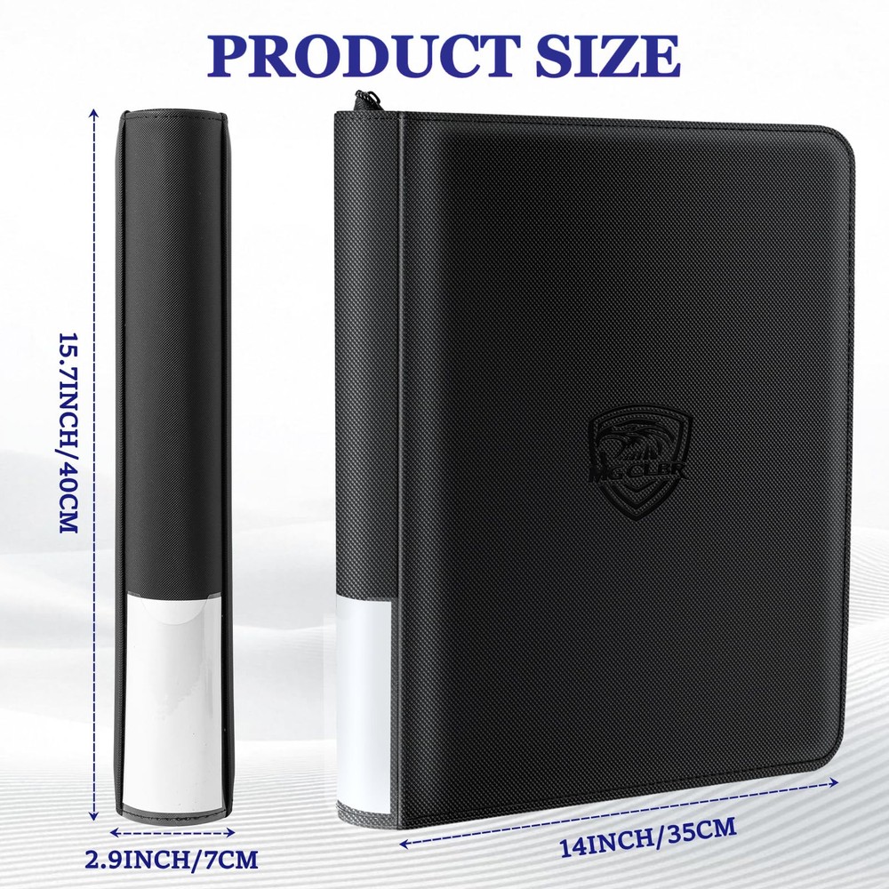 288-Card Toploader Binder - Durable Storage for 9-Pocket Sleeves