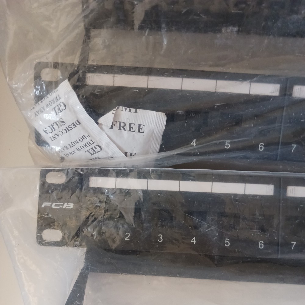 Two 24 Port Cat6 Keystone Patch Panel