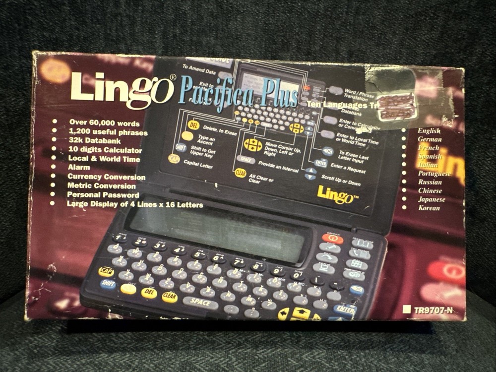 Lingo Pacifica Plus Ten Languages Translator Over 60,000 Words