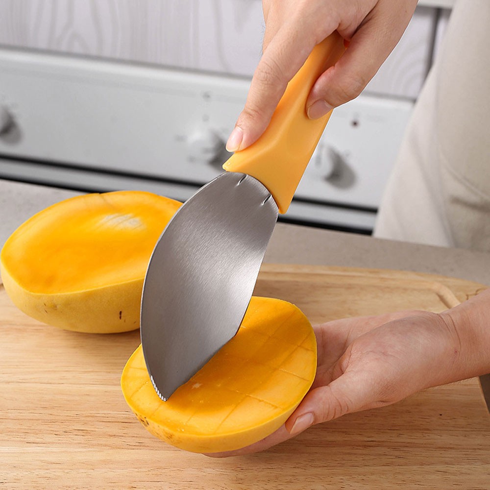 Multi-Purpose Mango Slicer Scooping Spoon, Multifunctional Slicer TL