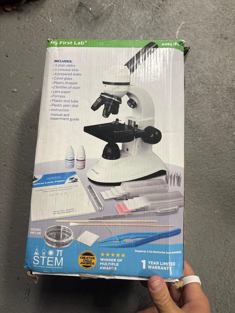 My First Lab Duo Scope Microscope Kit for Kids Students Young Scientists