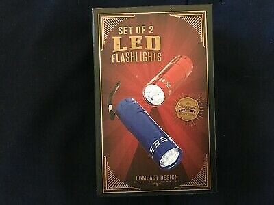2 LED Flashlights NIB Compact Design The Original Fun Workshop8829